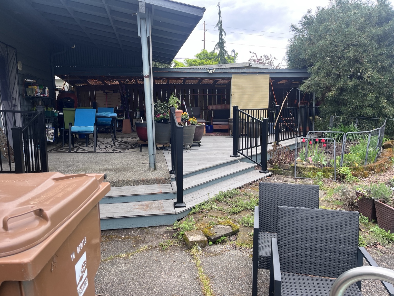 Deck and railing restoration project