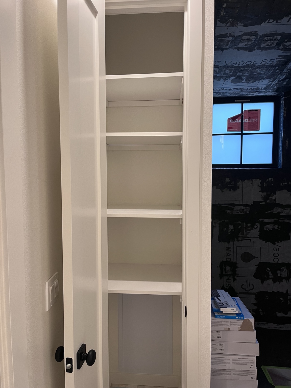 Custom closet shelving